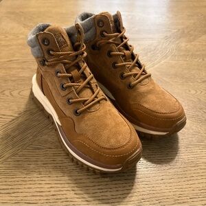 Blowfish Malibu Zs-1645 Lodge Brown With Gray Women's Mid Boots Sz 7.5